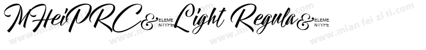 MHeiPRC-Light Regula字体转换